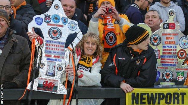 Newport County fans