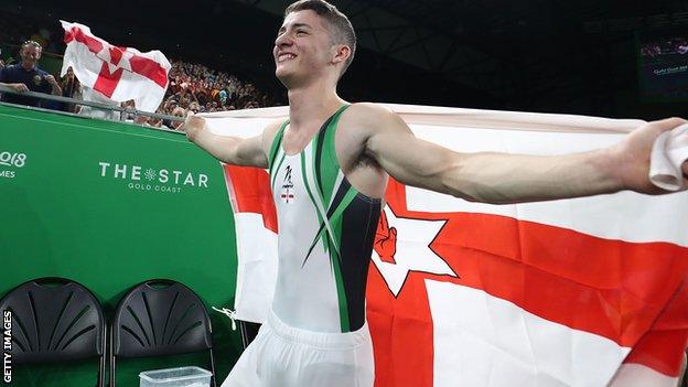 Gold medal joy for Rhys McClenaghan after his sensational victory on the pommel horse