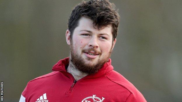 Ciaran Parker & Cillian Redmond London Irish sign Jersey Reds prop and