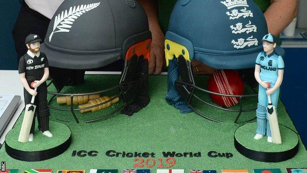 The ICC Cricket World Cup cake