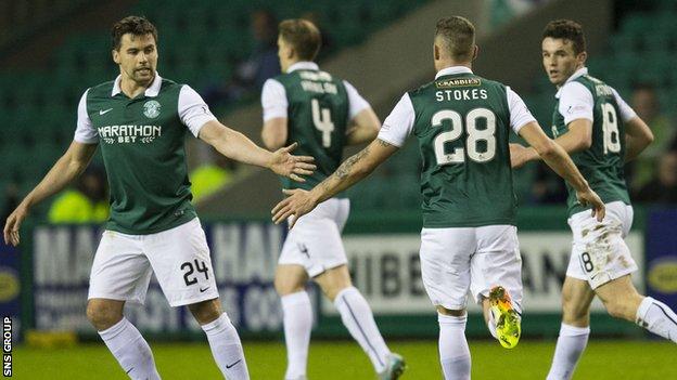 Hibs came from behind to beat Livingston on Tuesday