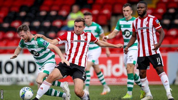 League of Ireland: Shamrock Rovers score two late goals to defeat Derry ...