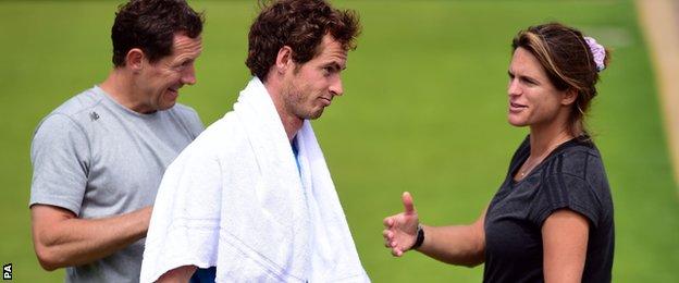 Andy Murray and Amelie Mauresmo