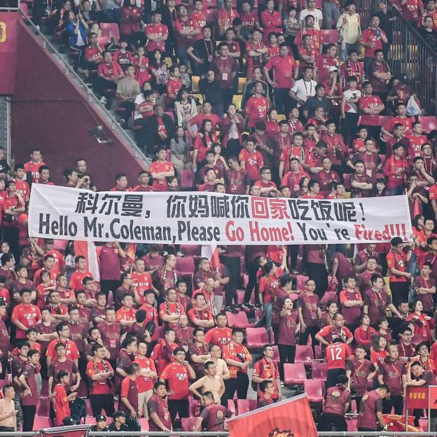 Hebei China Fortune fans' message to Chris Coleman