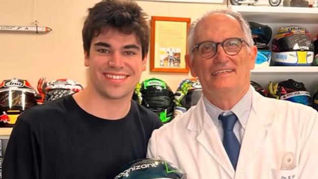 Lance Stroll with Dr Xavier Mir