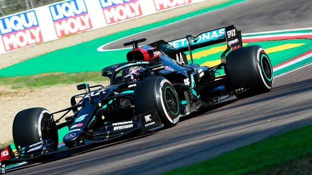 Lewis Hamilton at Imola