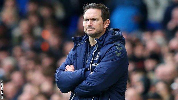 Everton manager Frank Lampard