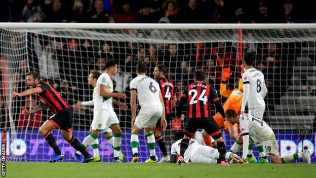 Bournemouth players celebrate