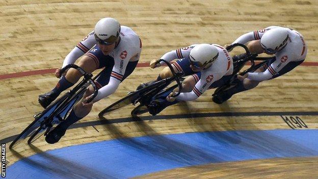 Great Britain fought off Japan to take team sprint bronze