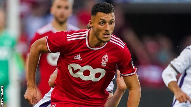 Morocco's Selim Amallah in action for Belgian club Standard Liege