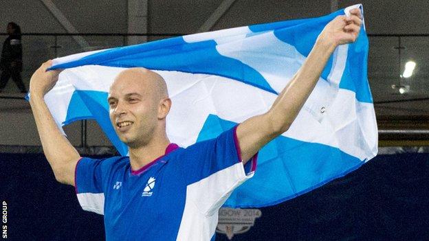 Robert Blair picked up a Commonwealth bronze medal at Glasgow 2014