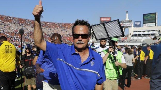 LA Rams head coach Jeff Fisher