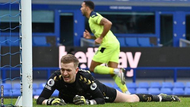 Everton goalkeeper Jordan Pickford