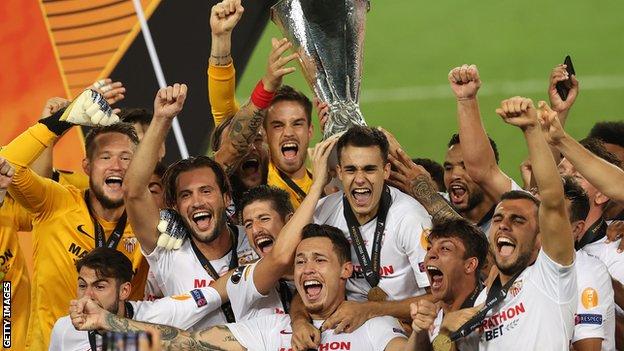 Sevilla 3 2 Inter Milan Europa League Kings Come Back To Win For Sixth Time Bbc Sport