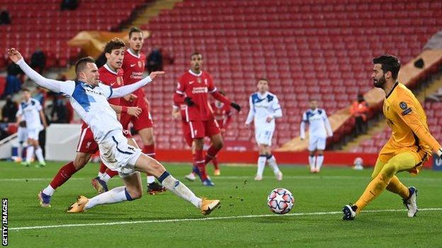 Liverpool 0 2 Atalanta Visitors Enjoy Surprise Champions League Win At Anfield Bbc Sport