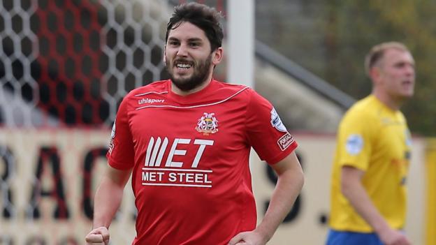 Sean Mackle was on target in Portadown's win over Ballymena at Shamrock Park