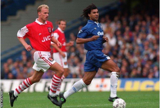 Dennis Bergkamp and Ruud Gullit