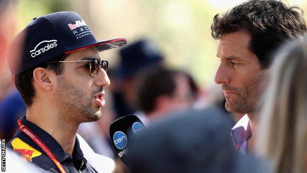 Mark Webber and Daniel Ricciardo