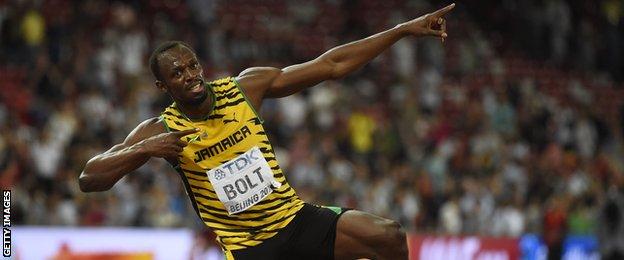 Usain Bolt beats Justin Gatlin in World Championships 200m final - BBC ...