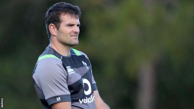 Former Ireland centre Jared Payne is now part of the Ulster coaching team