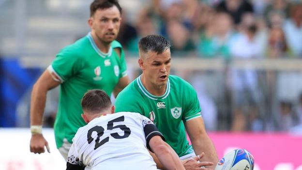 Johnny Sexton scored two tries on his return to rugby after nearly six months out in last Saturday's opening World Cup hammering of Romania