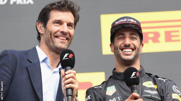 Mark Webber (left) and Daniel Ricciardo