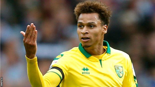 Josh Murphy in action for Norwich
