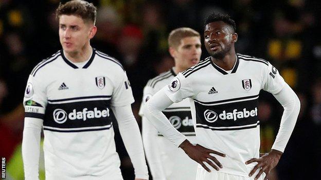 Watford 4 1 Fulham Cottagers Relegated From Premier League With Five Games Still To Play Bbc Sport