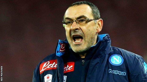 Napoli manager Maurizio Sarri