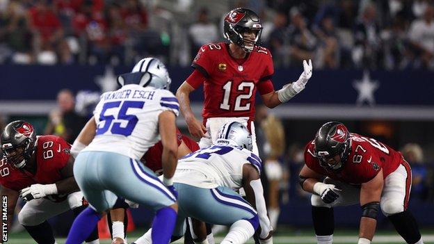 Tom Brady and the Tampa Bay Buccaneers beat the Dallas Cowboys