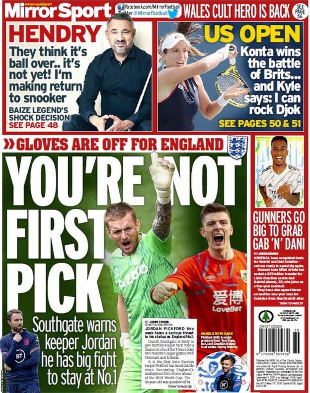 Wednesday's back pages - BBC Sport