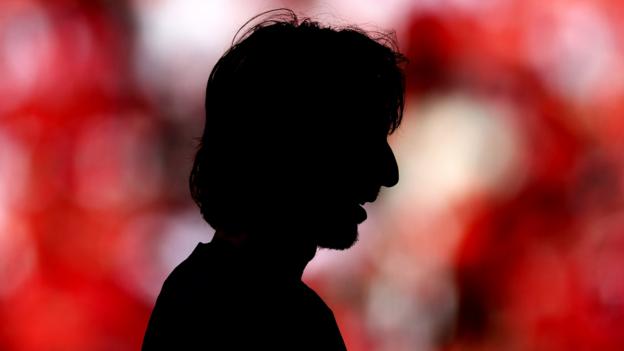 A silhouette of Croatia captain Luka Modric of Croatia