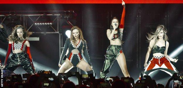 Little Mix performing in Berlin