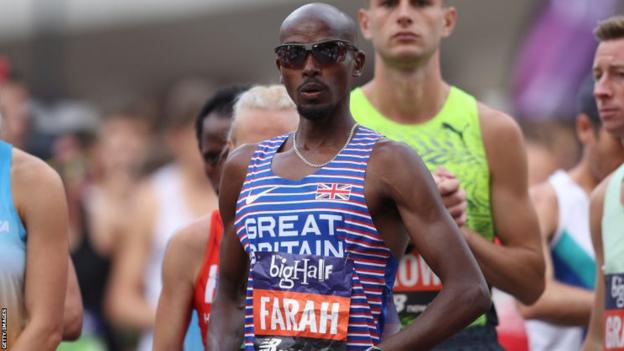 Mo Farah before the Big Half 2022