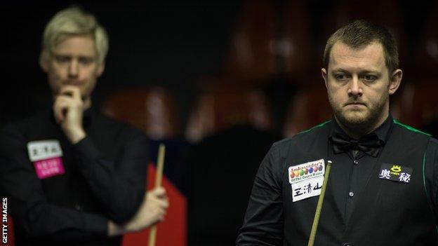 There were seven century breaks in Sunday's final between Neil Robertson and Mark Allen