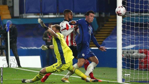 Ben Chilwell scores Chelsea's second goal