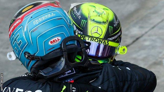 George Russell, Lewis Hamilton, Mercedes, Formula 1, Sao Paulo Grand Prix