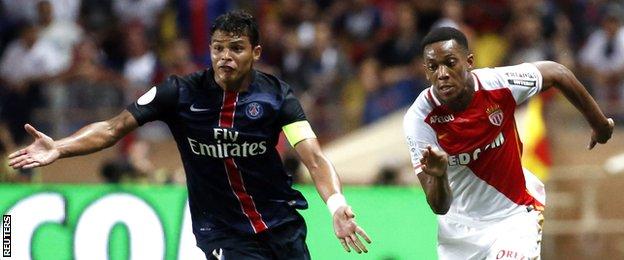 Martial has power and pace - as PSG defender Thiago Silva found out