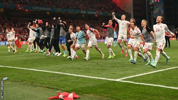 Denmark celebrate