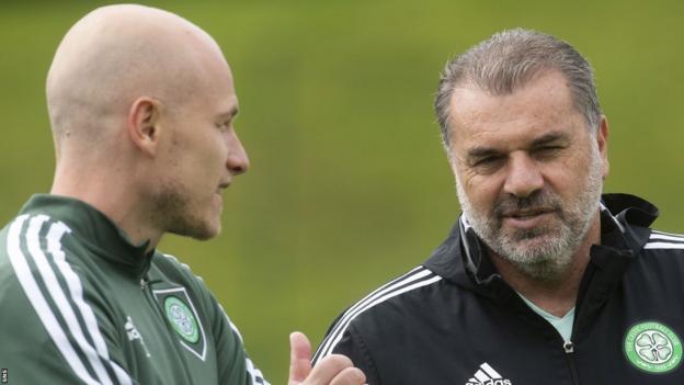 Aaron Mooy and Ange Postecoglou