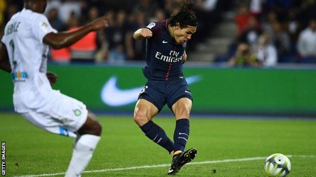 Paris St Germain 3 0 Saint Etienne Bbc Sport