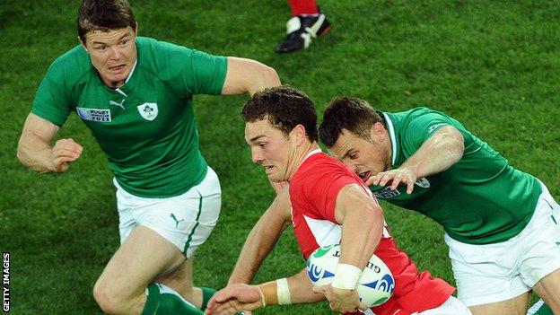 Brian O'Driscoll and George North