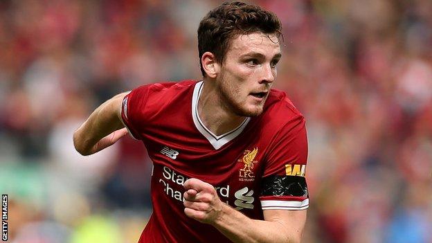 Liverpool and Scotland full-back Andy Robertson