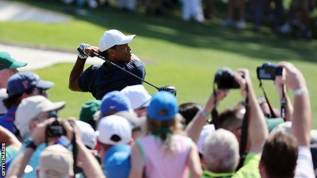Tiger Woods at Augusta National