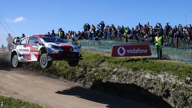 Elfyn Evans stayed in control during the final day in Portugal