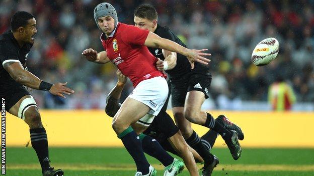 Jonathan Davies was named Lions man of the series against New Zealand in 2017