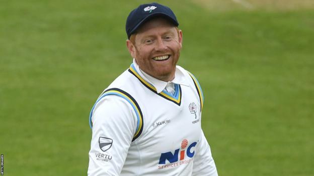 Jonny Bairstow playing for Yorkshire