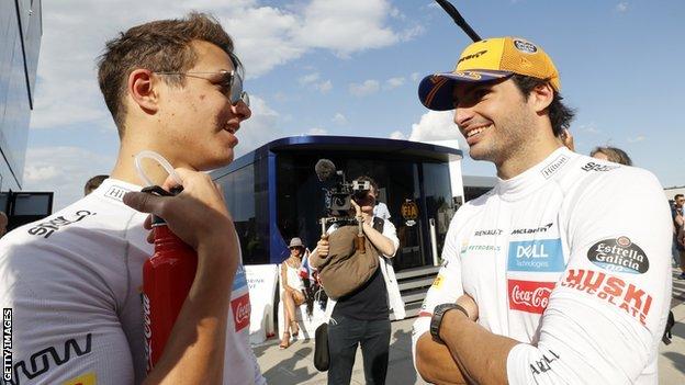 Norris and Sainz