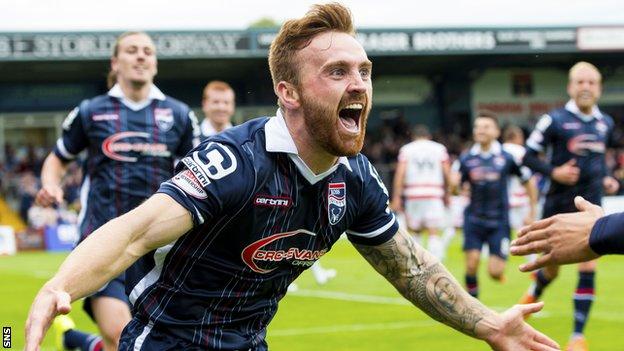 Craig Curran fired Ross County in front