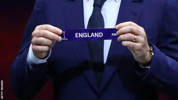 Didier Deschamps picks out England during the FIFA Women's World Cup France 2019 Draw